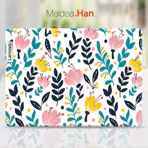 Lenovo Yoga Skin, Lenovo Slim 7 Skin, Personalized Gift Floral Vinyl Decal for Lenovo Slim Legion Ideapad Yoga Thinkbook Thinkpad