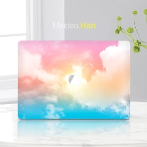 Macbook Accessories Thanksgiving Gift Blue Pink Clouds Design Decal for Mac Stylish Macbook Decal Macbook Protector Apple Laptop Skin