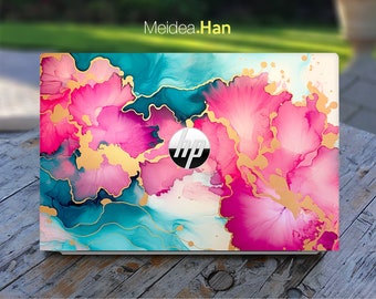 Hp Laptop Skins Vinyl Decal Customizable Personalised Abstract Design Oil Painting Style For Spectre Envy Pavilion Victus Omen Elite Probook