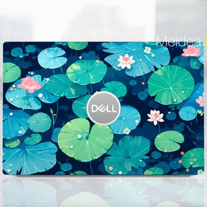 Dell Laptop Skin Latitude 5400 Personalized Customizable Flowers green Vinyl Green Gift For Women For Xps Latitude Inspiron Vostro Precision