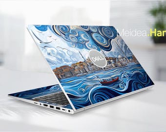 Dell Latitude 7430 Laptop Film Personalized Abstract Oil Painting Seaside Design Gift for Xps Latitude Inspiron Vostro Alienware Precision
