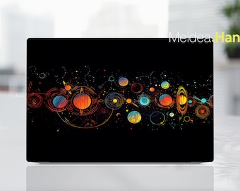 Custom Laptop Skin Dell Decals Personalization Gift Art Planet Design Sticker Christmas Pesent For Xps Latitude Inspiron Alienware Precison