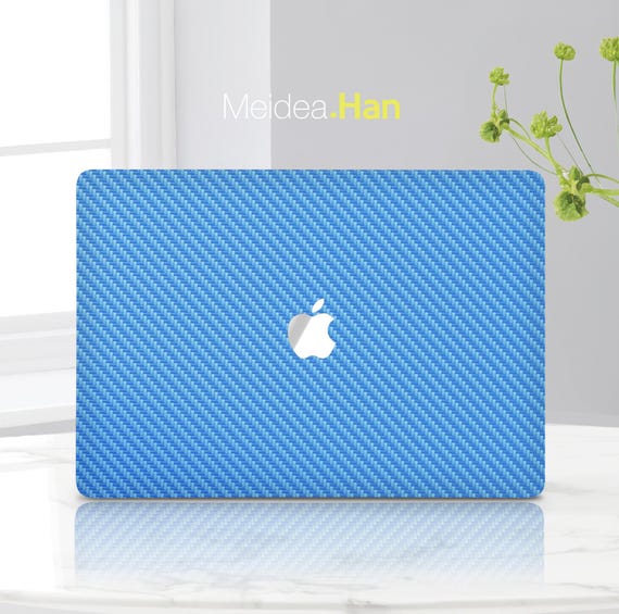 Blue Carbon Fiber Skin MacBook Accessorie Back to School