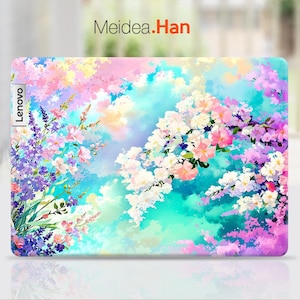 Lenovo Laptop Sticker Yoga 9 2 in 1 Sticker Gift for Abstract Oil Painting Flower Style Legion Yoga Slim Thinkpad Thinkbook Ideapad
