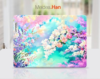 Pegatina para portátil Lenovo Yoga 9 2 en 1, regalo de pintura al óleo abstracta, estilo floral, Legion Yoga Slim, Thinkpad, Thinkbook, Ideapad
