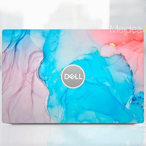 Dell Xps 15 Laptop Skin, Precision 5440, Pre-Cut Personalized Handmade Gift Blue Pattern Vinyl for Xps Latitude Inspiron Vostro Precision