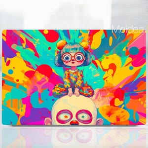 Vinyl Decals Dell Accessories Custom Laptop Skins Children's Day Gifts Abstract cartoon design for Xps Latitude Inspiron Alienware Precison