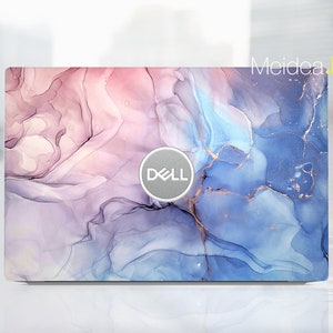 Blue Personalized Laptop Skin, Dell Xps 15 9500,Handmade Gift Artistic Colors Pattern Vinyl for Xps Latitude Inspiron Vostro Precision