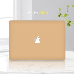 Champagne Gold Matte Skin Laptop Accessories Custom Skin Apple Decal Gift For Her Stylish Mac Sticker Art Gift Macbook Vinyl Wrap Sticker