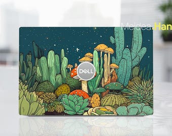 Laptop Skin Protect Dell Inspiron Decals Custom Sticker Personalised Gift Green Plants Design For Xps Latitude Inspiron Alienware Precison