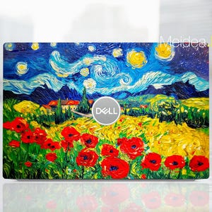 Laptop Skin Protect Dell Inspiron 14 7445 Decal Personalised Gift Artistic Oil Painting Style for Xps Latitude Inspiron Alienware Precison