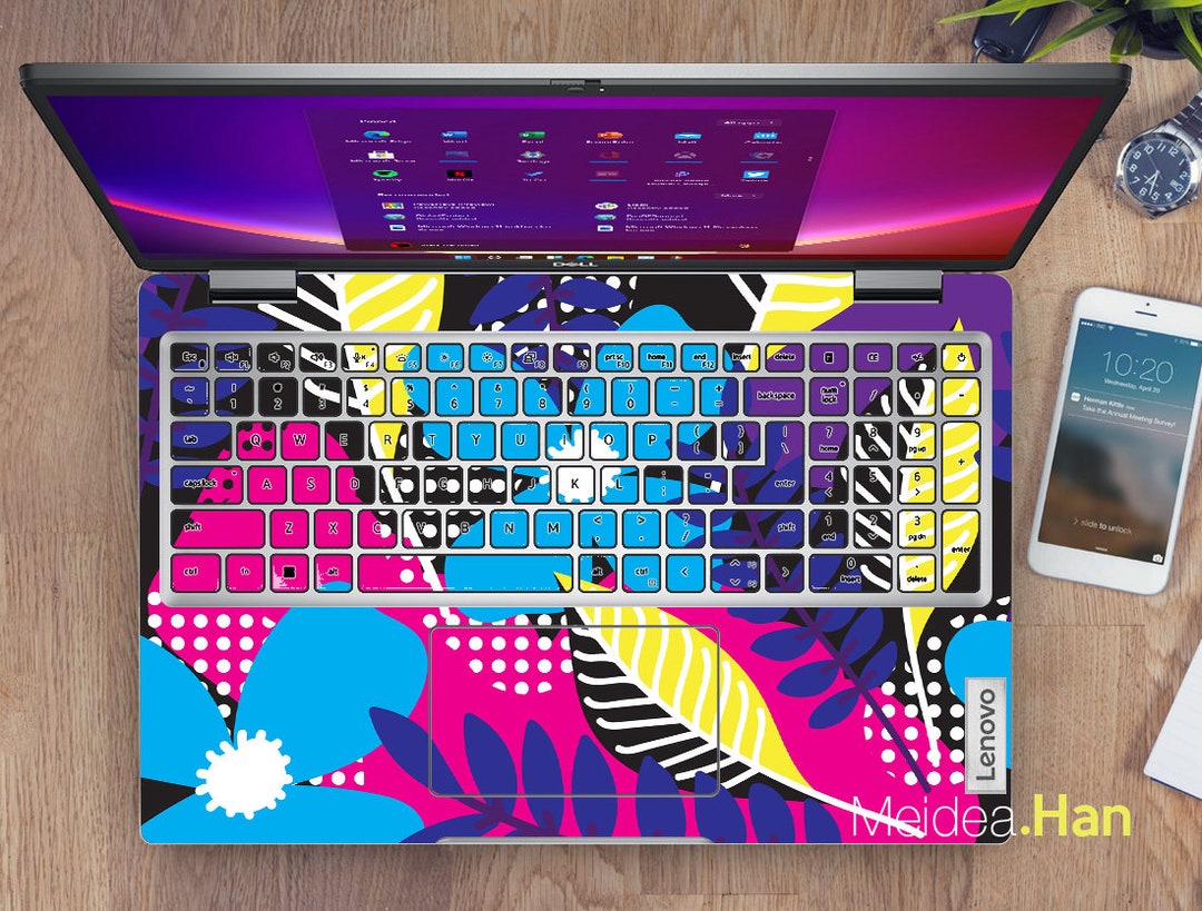 Lenovo Laptop Skin Ldeapad Flex 5 14 Personalized Customizable Flowers