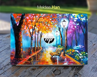 Laptop Skin Hp Vinyl Aufkleber Personalisierter Aufkleber Benutzerdefiniertes Geschenk Bunte Kunst Ölgemälde Design Für Spectre Envy Victus Omen Elite Probook
