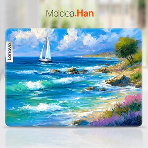 Lenovo Yoga 7 2-in-1 16 Gen 10 sticker gepersonaliseerde skin aangepaste sticker zeezicht ontwerp voor Legion Yoga Slim Thinkpad Thinkbook Ideapad
