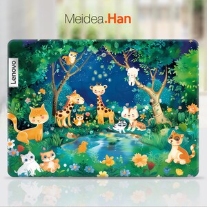 Lenovo Keyboard skin Personalized Custom Cartoon Animal World Vinyl Gift For Women For Lenovo Slim Legion Ideapad Yoga Thinkbook Thinkpad