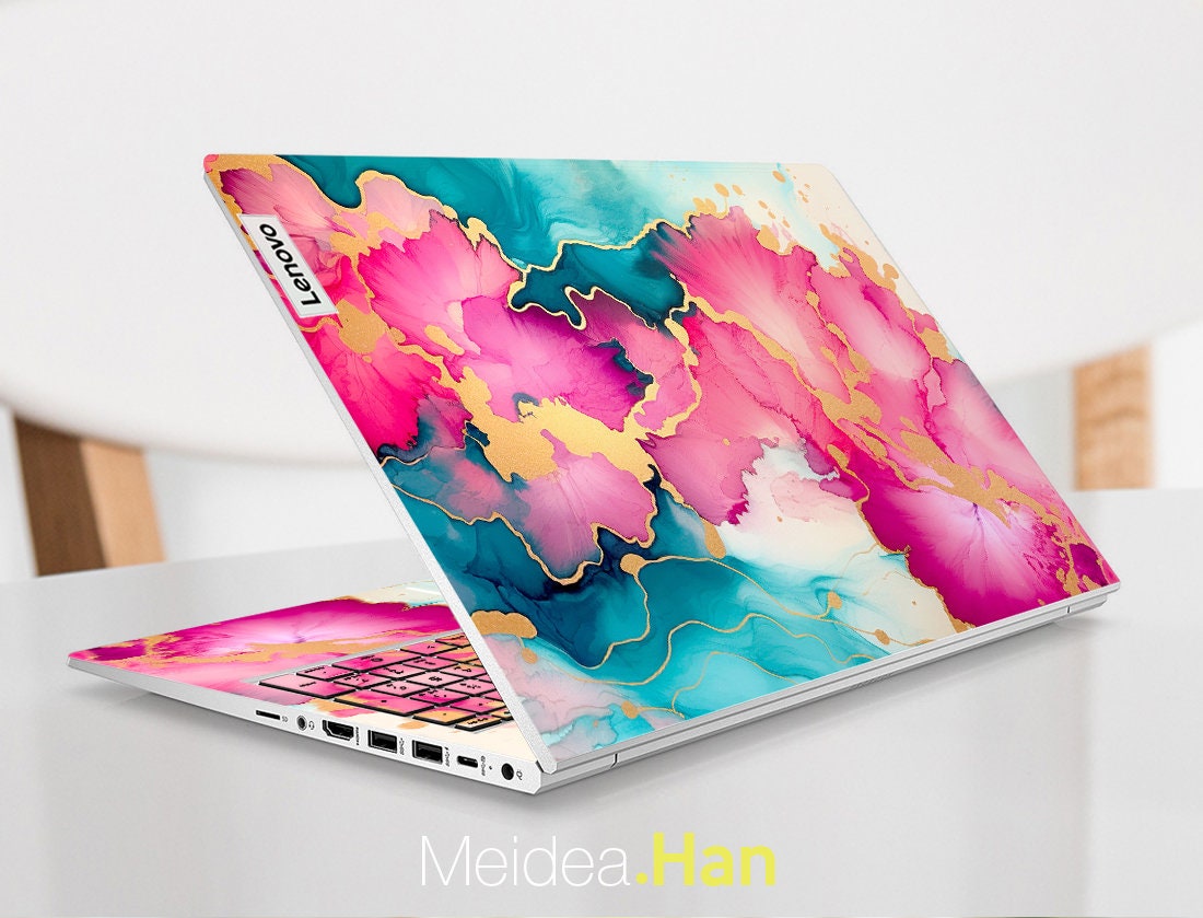 Plc Computer Decals Lenovo Laptop Skins Custom Vinyl Decals Personalization Abstract Design ...