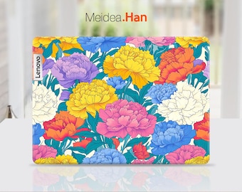 Computer Skins Lenovo Ideapad 5 2-in-1 Laptop Sticker Vinyl Decal Colorful Flower Design for Legion Yoga Thinkpad Thinkbook Ideapad Series