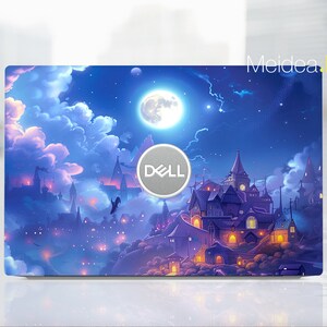 Laptop Skin For Dell Latitude Decal Personalized Gift Sky Castle Design Vinyl Sticker  For Xps Latitude Inspiron Vostro Alienware Precision