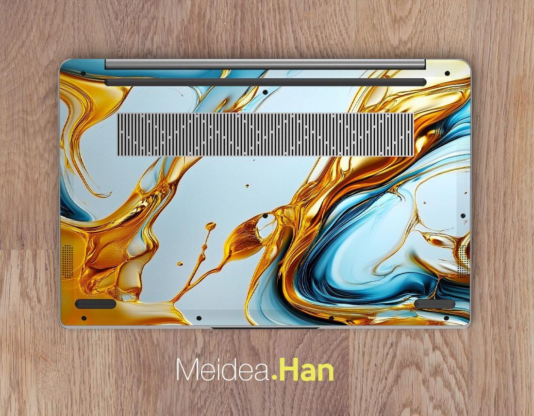 Laptop Skin Dell 16 Inch Logo Protection Vinyl Decal Personalized Gift ...