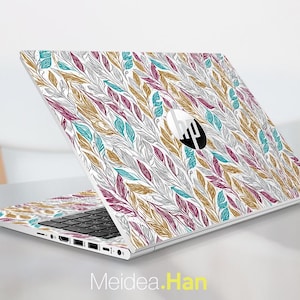 HP Omnibook X Flip 14-FM Laptop Skin with Simple Leaf Pattern for Spectre Envy Pavilion Victus Omen Elite Probook