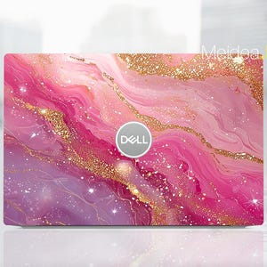 Dell Inspiron 16 5645 Skin Laptop Protective Film Personalized Custom Pink Marble Design Vinyl for Xps Latitude Inspiron Vostro Precision