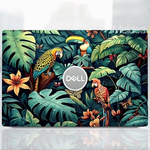 Laptop skins for Dell Latitude 5520 Decal Personalized Customizable Talking Parrot for XPS Inspiron Alienware Precison