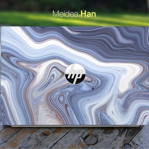 Hp Laptop Skin Elitebook X360 Personalized Customizable Blue Gray ...