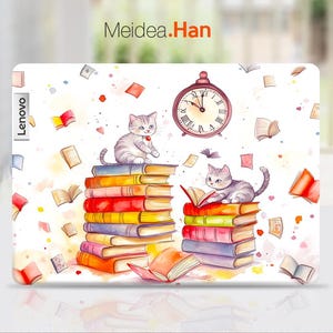 Lenovo Yoga 9 2-in-1 Laptop Skin Custom Sticker Booklet Kitten Design Gift for Women for Lenovo Slim Legion Ideapad Yoga Thinkbook Thinkpad