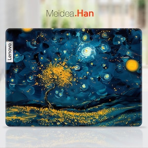 Benutzerdefinierte Laptop Skin Lenovo Accessorie Vinyl Aufkleber Personalisierung Abstrakte Kunst Ölgemälde Design Für Legion Yoga Thinkpad Thinkbook Notepad