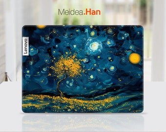 Vinilo personalizado para portátil Lenovo, accesorio de personalización, diseño de pintura al óleo de arte abstracto para Legion Yoga Thinkpad Thinkbook Ideapad