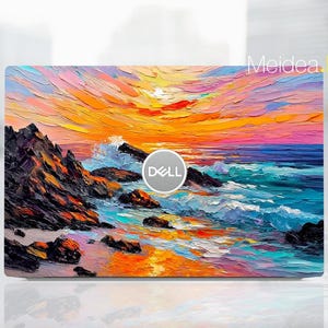 Dell Latitude 5520 Skin Father&#39;s Day Gift Personalized Decal Beautiful Sea View Design Vinyl for Xps Latitude Inspiron Vostro Precision