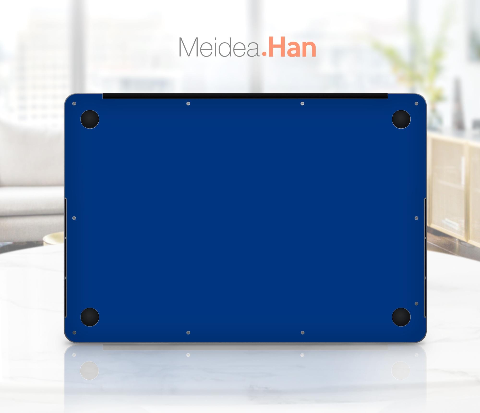 Film Vinyle Décoratif Pour MacBook Pro 13″ Retina – Marbre Bleu – Itsaskin