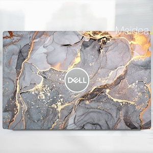 Dell Xps 15 Laptop Protective Skin Personalized Customizable Gray Marble Painting Vinyl for Xps Latitude Inspiron Vostro Precision