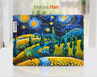 Vinilos personalizados para portátiles Lenovo, diseño abstracto, estilo pintura al óleo, para Legion Yoga, Thinkpad, Thinkbook, Ideapad.