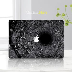 Laptop Skin for Macbook Sticker Laptop Decal Personalized Customizable Black Hole Design Gift Men&#39;s Designer Accessories Art Decal Display