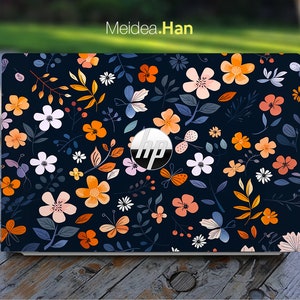 Hp Laptop Skin Pavilion X360 16 Sticker Personalized Flowers Vinyl Decal Gifts For Her For Spectre Envy Pavilion Victus Omen Elite Probook