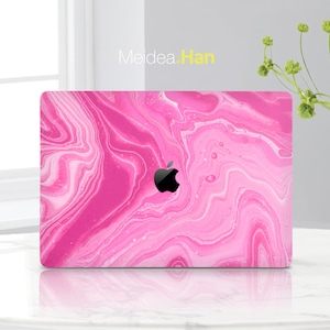 Macbook Accessories Gift for Her Pink Design Decal for Mac Stain Prevention Stylish Macbook Decal Personalized Vinyl Wrap Sticker