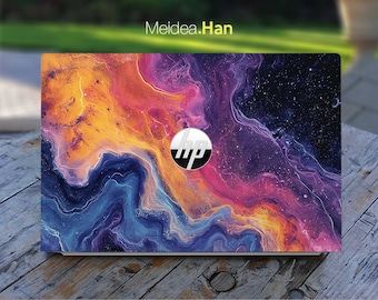 HP Laptop Skin EliteBook Personalized Customizable Romantic Purple Sea Vinyl Sticker for Specter Envy Pavilion Victus Omen Elite Probook
