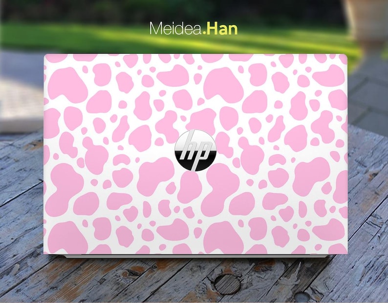 Hp Omnibook 16inch Laptop Stickers Offer Personalized Pink Cow Print ...