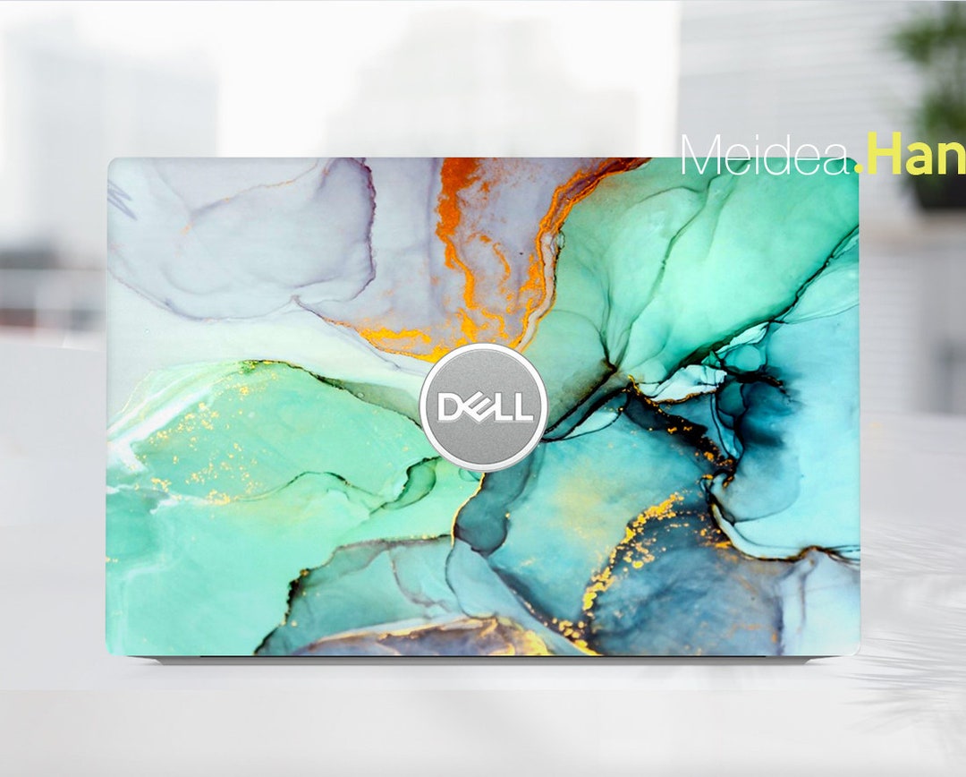 Personalized Dell 15 Inch Laptop Skins Decal Colorful Marble Texture