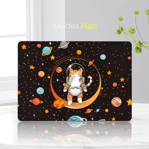 Macbook 14 Inch Ultra-Thin Skin Designed Accessories Logo Protection Aerospace Cat Art Design Apple Fans Macbook Decal Vinyl Wrap Sticker