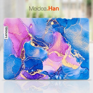 Lenovo Ideapad Laptop Skin Decals Personalized Gift Colorful Marble Vinyl Sticker for Lenovo Slim Legion Ideapad Yoga Thinkbook Thinkpad