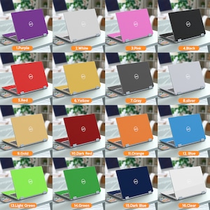 Koolstofvezel effen huidskleur Dell Protection Skin laptopsticker Gepersonaliseerd cadeau Uniek ontwerp voor Xps Latitude Inspiron Alienware Precison