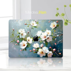 Macbook Skin Personalization Gift Beautiful Flowers Design Macbook Pro Protective Skin Stylish Macbook Decal Art Display Macbook Sticker