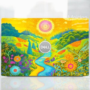 Laptop Skin Dell 15 Inch Custom Decal Colorful Oil Painting Forest Design Gifts for Her for Xps Latitude Inspiron Vostro Alienware Precision