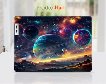 Personalized Gift Laptop Skin Lenovo 14 Inch Sticker Custom Decal Abstract Planet Design For Slim Legion Yoga Thinkbook Ideapad Thinkpad