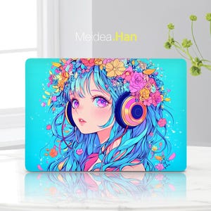 2020 Macbook Pro 13 Laptop Accessories Custom Decals Cartoon Character Design Gift for Her Fashion Macbook Modified Personalized Stickers