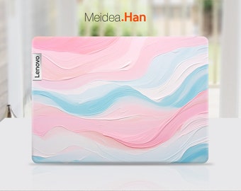 Vinilos personalizados para portátiles Lenovo de 15 pulgadas, precortados, con pintura al óleo rosa para Legion, Ideapad, Yoga, Thinkbook y Thinkpad.