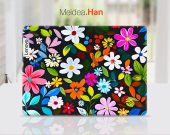 Lenovo Ideapad 5 2-in-1 Laptop Skin Gift for Mom Colorful Flower Design Vinyl Sticker for Lenovo Slim Legion Ideapad Yoga Thinkbook Thinkpad