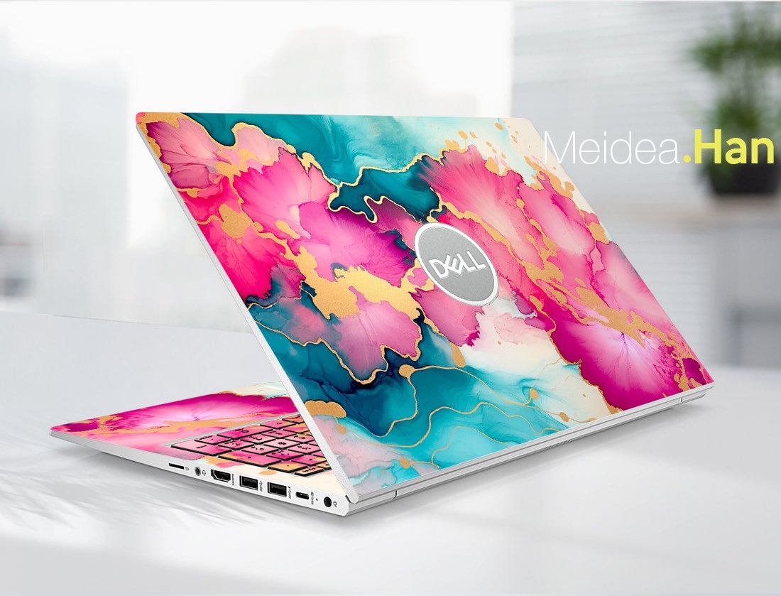 Laptop Skins Dell Decals Personalization Gifts Customizable Abstract ...